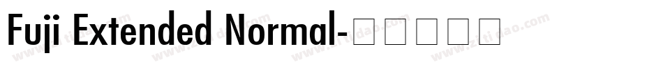 Fuji Extended Normal字体转换